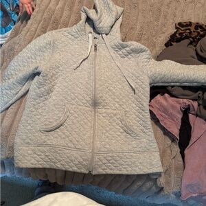 Free Country Women's Light Gray Quilted Puffer Jacket